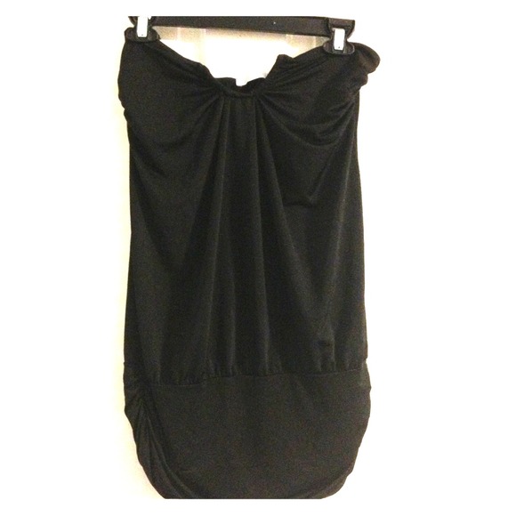 Black strapless shirt