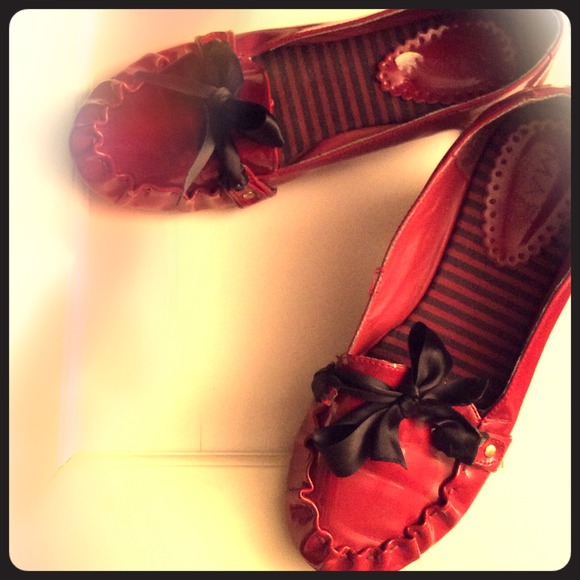 Cute red flats