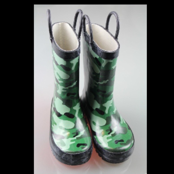 New Kids Camouflage Rain Boots
