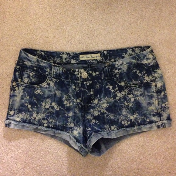 Paris Blues denim printed shorts