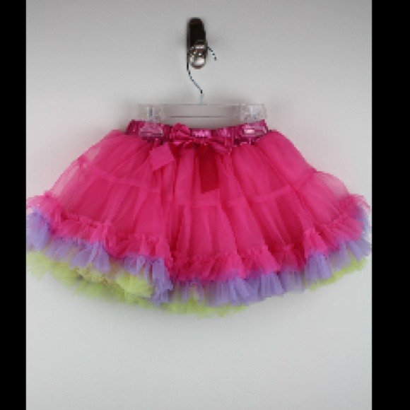 NEW Kids Pochew Multi Color Tutu Pettiskirt 2T