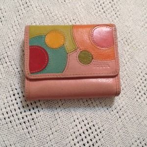Pink fossil wallet