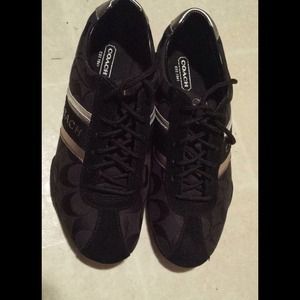 Reserved auth Coach shoes and 10k gold earinggs