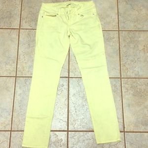 American Eagle Yellow Skinny Jeans Size 4