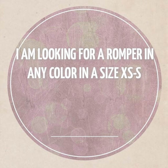 LOOKING FOR A ROMPER