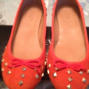 Sold on ebay J crew suede studded flat shoe
