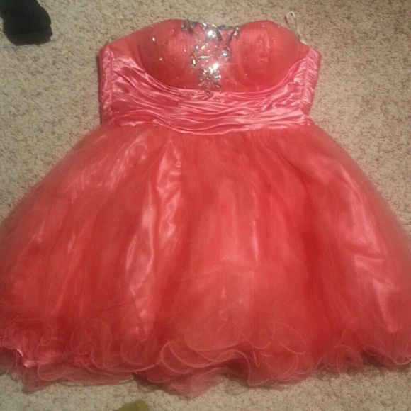 Pink semi formal dress