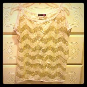 Sequin shimmering club top