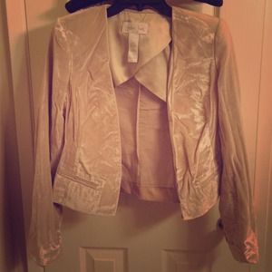 London Jean white suede blazer