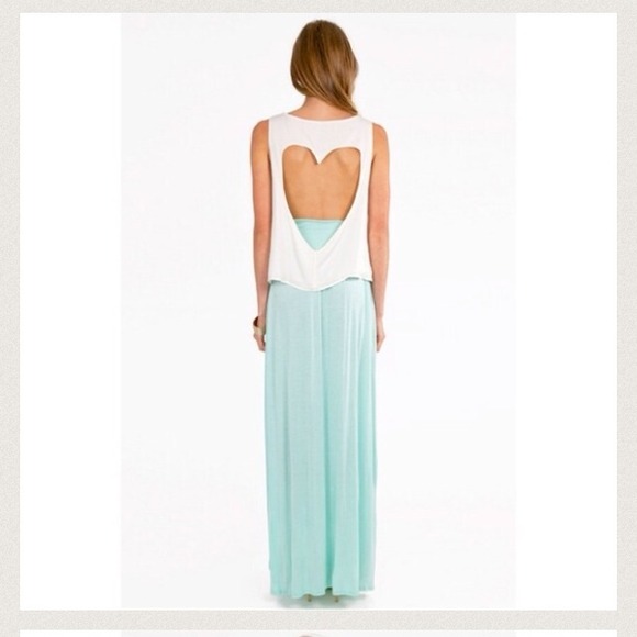 ❌Sold❌ Mint double slit maxi skirt - Picture 2 of 4