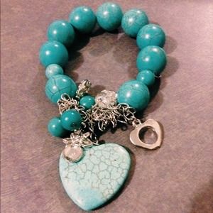 Turquoise heart bracelet💕