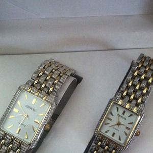 Geneva his and hers matching watches.