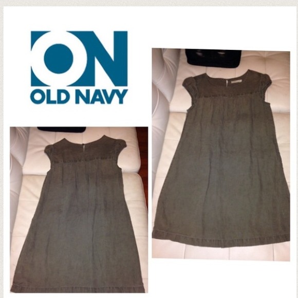 Old navy army green dress. Medium