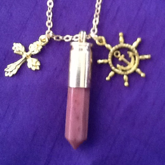 Jewelry - Get bullet proof! Rhodochrosite bullet necklace Jewelry - Get bullet proof! Rhodochrosite bullet necklace