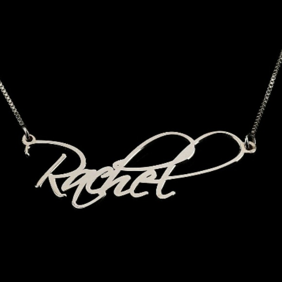 Sterling Silver Script Name Necklace
