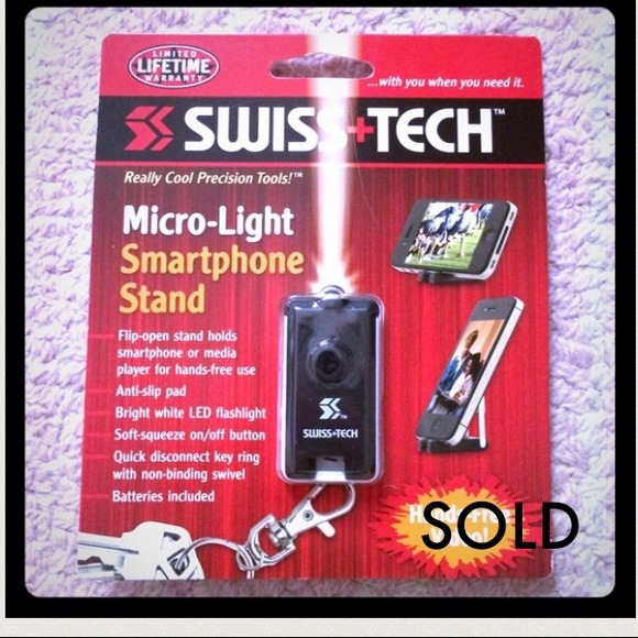 SOLD: iPhone Stand Keychain & Flashlight!