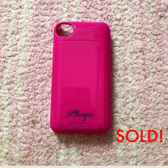 BUNDLED: Pink iPhone 4 Case w/ Credit Card Slot!