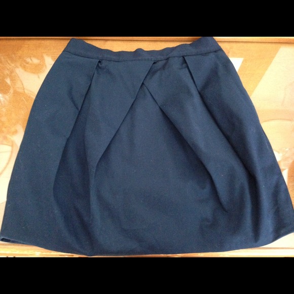 J.Crew Navy Bubble Skirt