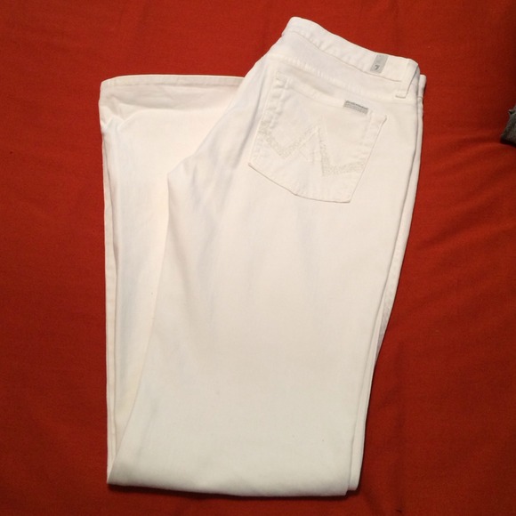 Seven white denim