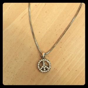 Peace sign necklace