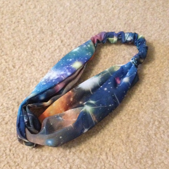 Galaxy headband & Crop top Bundle