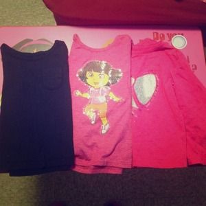 3 long sleeve & 2 short sleeve shirt bundle