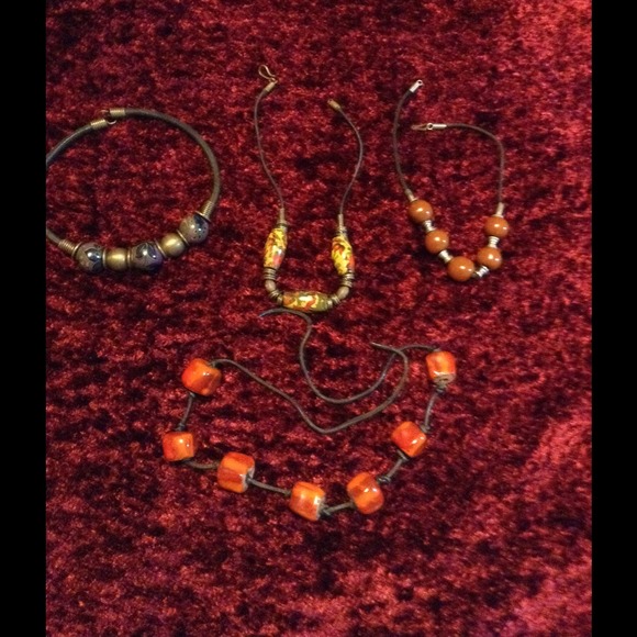 70's Vintage Ceramic Choker Bundle