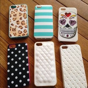 Set of 6 iPhone 5 cases