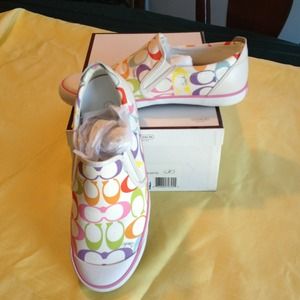Coach slip ons