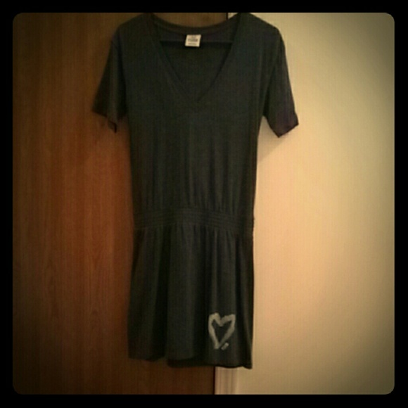 Victoria's Secret Pink Romper T-Shirt Dress