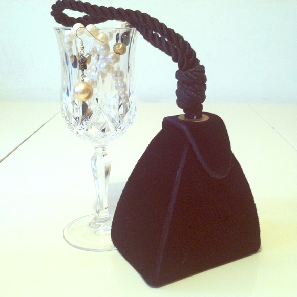 ☆★☆ Just reduced!!! Black velvet mini bag☆★☆