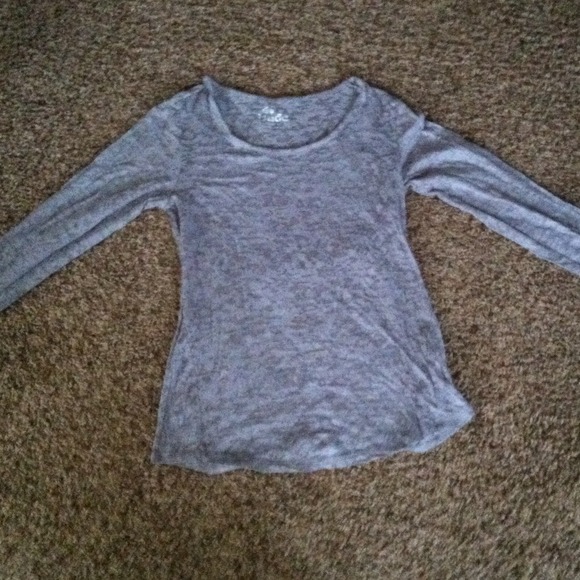 Long sleeved see through shirt.