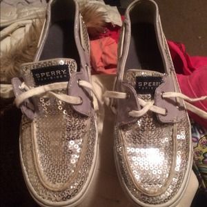 Sequined sperry's!