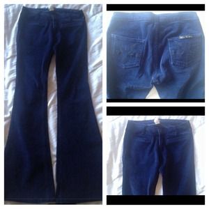 Marc Vachon navy pants corduroy sz 28 bell bottoms