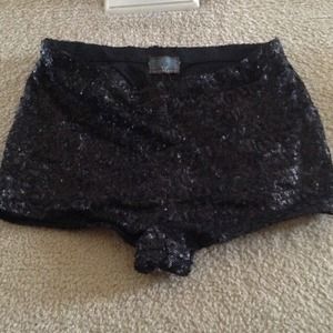 Black sequence shorts