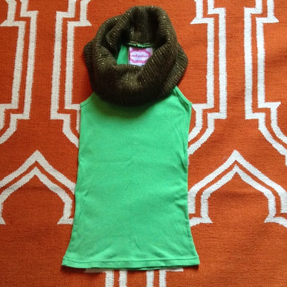 Smak Parlour/American Apparel tank with roll neck