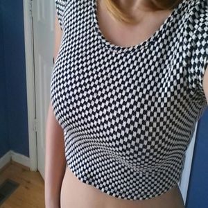 Checkered Crop top