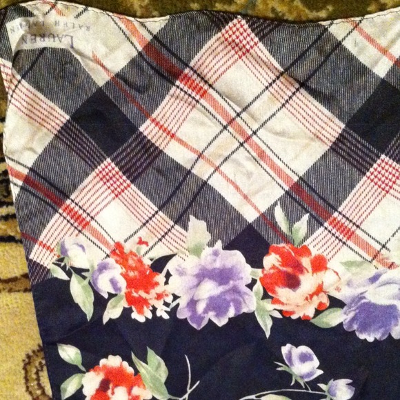 Vintage Ralph Lauren Silk Scarf, Ralph Lauren Silk Shawl  BUNDLED! 100% silk Ralph Lauren floral scarf
