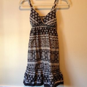 Black and white summer dress