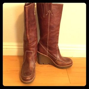 Michael Kors brown and black leather boots. 2 sets