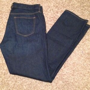 32L straight dark wash gap jeans