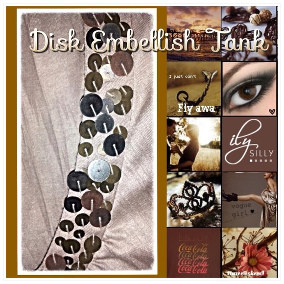 🎀  💎HP💎🍂 Disk embell. tank top🍂 - Picture 3 of 3