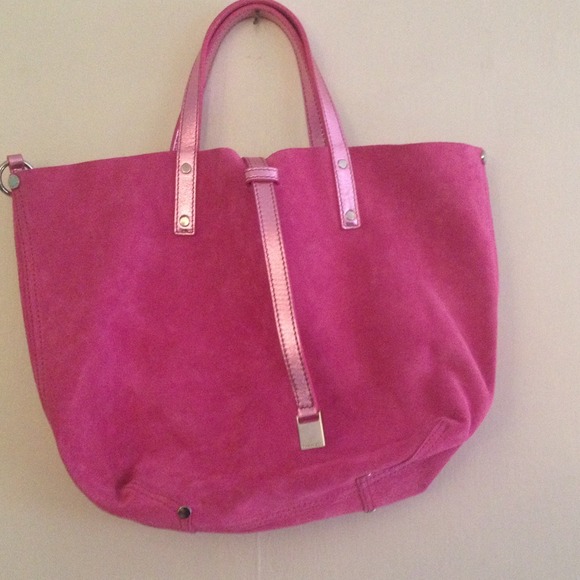 Tiffany & Co Pink Leather/Suede 2 Way Reversible Tote Bag | eBay Hot Pink Leather Tiffany & Co Reversible Tote