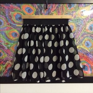Forever 21 polka dot skirt