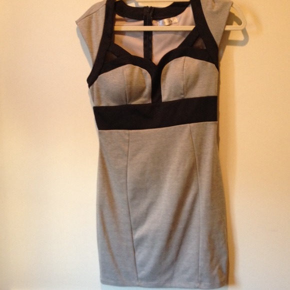 Black & white fitting dress