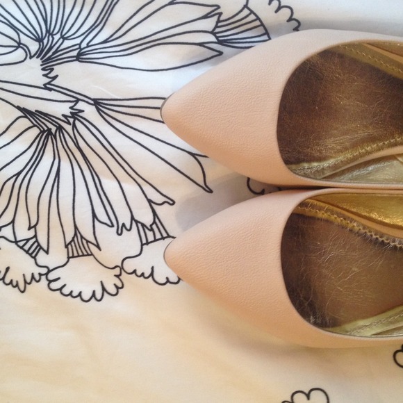 Express Pointed Toe Flat in Soft Pink