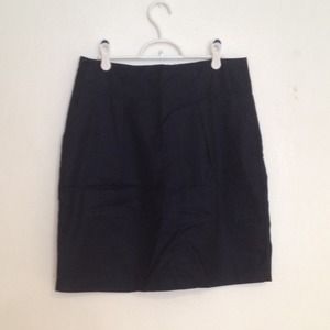 Banana Republic Navy Blue Tulip Skirt