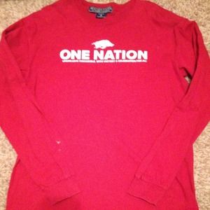 Arkansas razorback long sleeve tee