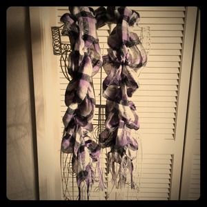 Purple n gray  scarf♥️sold♥️
