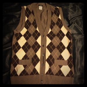 J. Crew wool argyle sweater vest